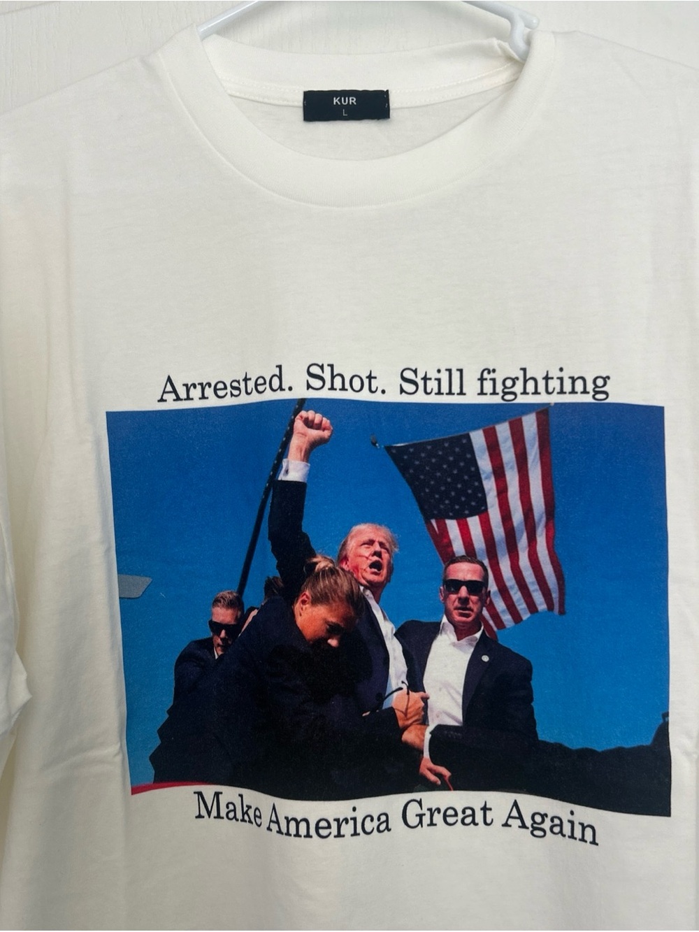 New Donald Trump t shirt still fighting large cotton